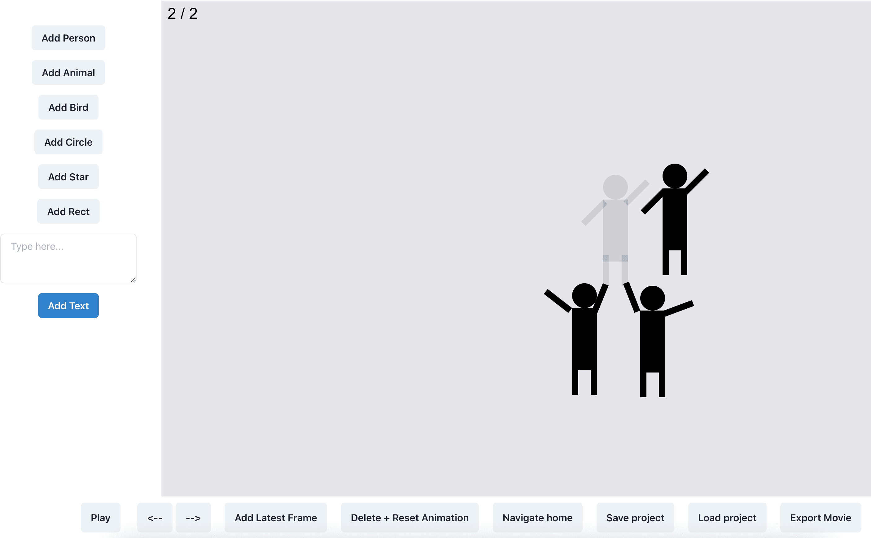 Stop motion studio interface