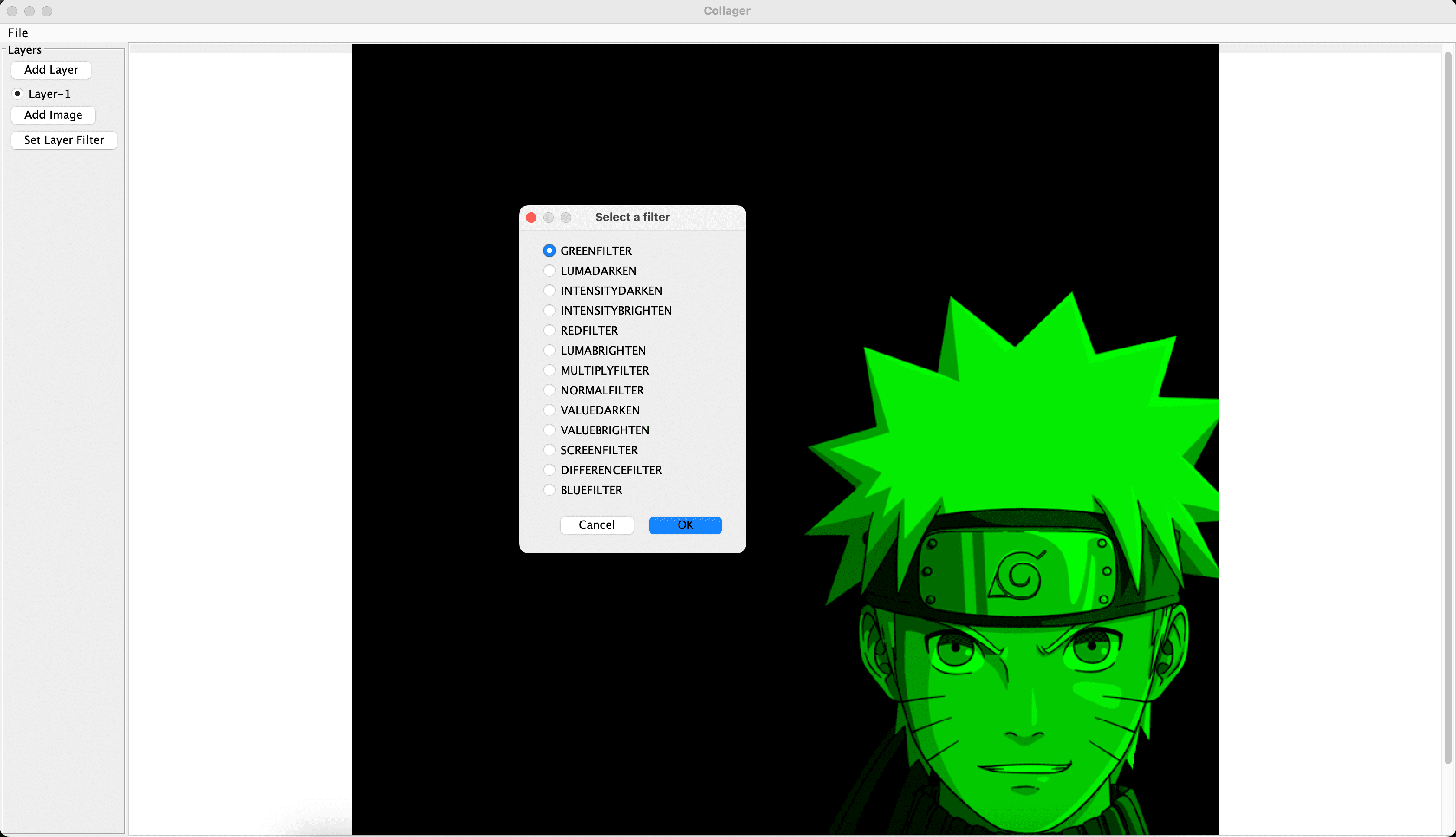 Photo collage application